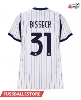 Günstige Inter Milan Yann Bisseck #31 Auswärtstrikot Damen 2026-27 Kurzarm